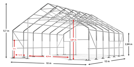 10x12 m Hala namiotowa - Arctic (art. 580776)