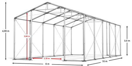 6x10 m Namiot imprezowy - Klasyk (art. 10574)