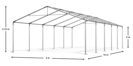 4x10 m Namiot Imprezowy - Ekonomiczny (art. 1638)
