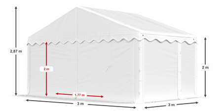 3x3 m Namiot magazynowy - Ekonomiczny (art. 966051)