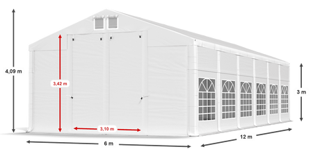 6x12 m Namiot imprezowy - Klasyk (art. 47227)