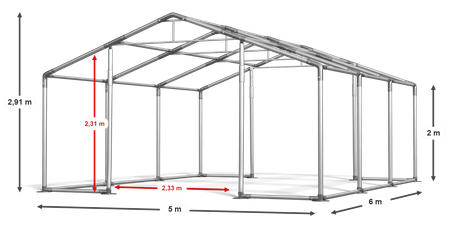 5x6 m Namiot imprezowy - Komfort (art. 773705)