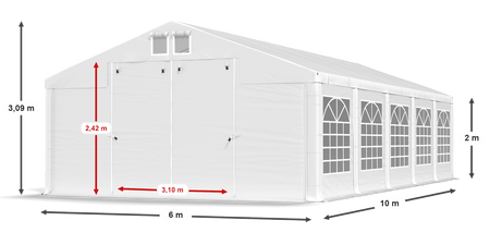 6x10 m Namiot imprezowy - Klasyk (art. 26650)