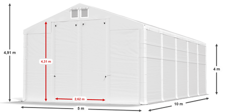 5x10 m Namiot magazynowy - Klasyk (art. 248607)