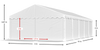 3x10 m Namiot magazynowy - Ekonomiczny (art. 7897)