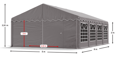 5x8 m Namiot imprezowy - Ekonomiczny (art. 773646)