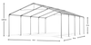 6x8 m Namiot imprezowy - Ekonomiczny (art. 4956)