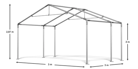 3x3 m Namiot ogrodowy - Ekonomiczny (art. 965867)