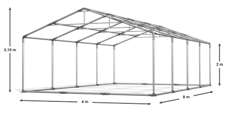 4x8 m Namiot imprezowy - Klasyk (art. 28470)