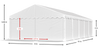 6x10 m Namiot magazynowy - Ekonomiczny (art. 10717)