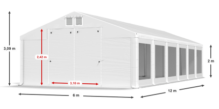 6x12 m Namiot imprezowy - Komfort (art. 590690)