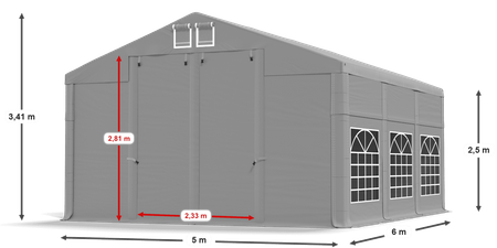 5x6 m Namiot imprezowy - Klasyk (art. 8024)