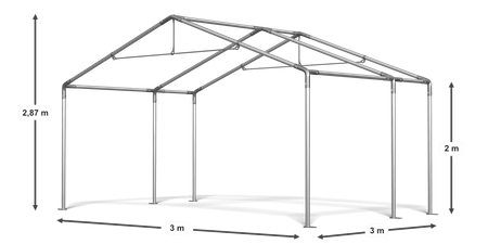 3x3 m Namiot ogrodowy - Ekonomiczny (art. 965867)