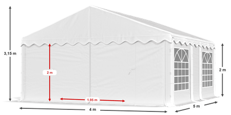 4x5 m Namiot ogrodowy - Ekonomiczny (art. 965868)