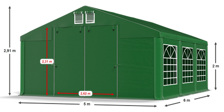 5x6 m Namiot imprezowy - Klasyk (art. 55333)