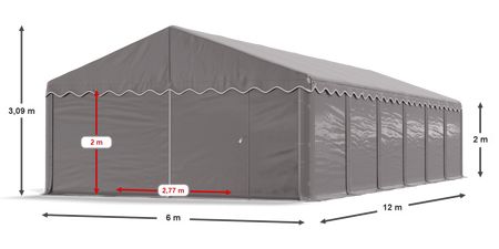 6x12 m Namiot magazynowy - Ekonomiczny (art. 773928)