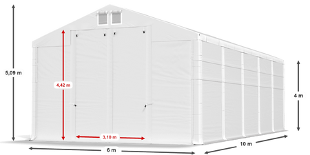 6x10 m Namiot magazynowy - Klasyk (art. 251487)