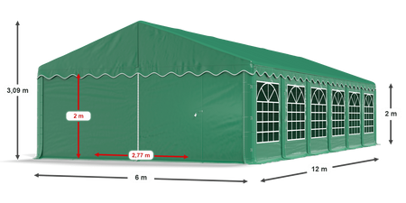 6x12 m Namiot imprezowy - Ekonomiczny (art. 773049)