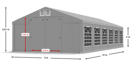 5x12 m Namiot imprezowy - Klasyk (art. 18401)