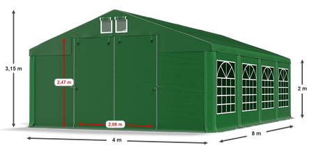 4x8 m Namiot imprezowy - Klasyk (art. 28501)