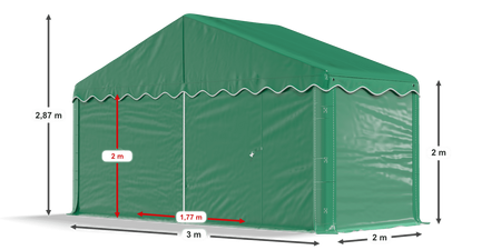 3x2 m  Namiot magazynowy - Ekonomiczny (art. 968264)
