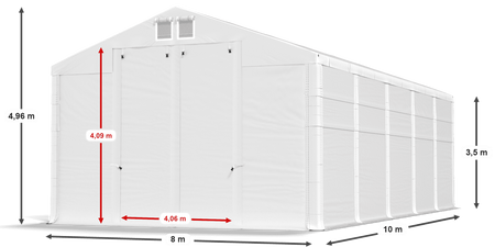 8x10 m Namiot magazynowy - Klasyk (art. 270595)