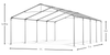 4x8 m Namiot imprezowy - Ekonomiczny (art. 1564)