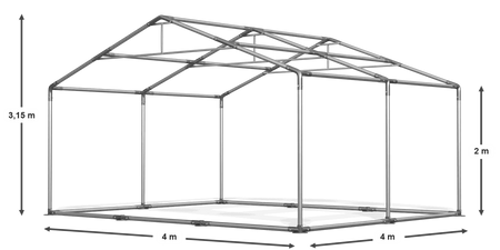 4x4 m Namiot imprezowy - Klasyk (art. 27866)