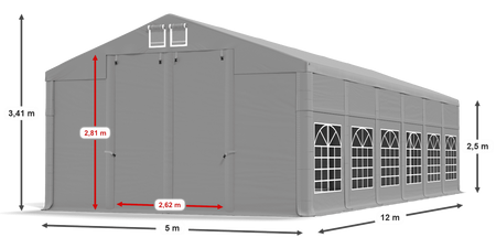 5x12 m Namiot imprezowy - Klasyk (art. 8812)