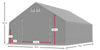 10x12 m Hala namiotowa - Arctic (art. 580776)