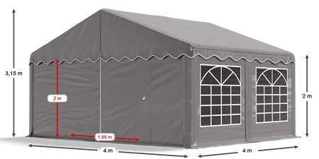 4x4 m Namiot ogrodowy - Ekonomiczny (art. 772730)