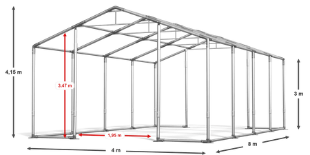 4x8 m Namiot imprezowy - Klasyk (art. 28960)