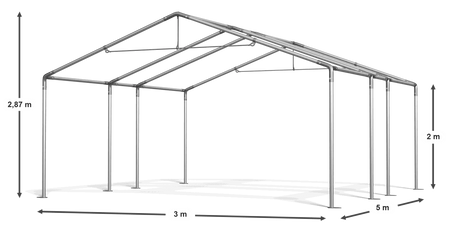 3x5m Namiot magazynowy - Ekonomiczny (art. 966021)