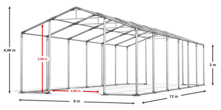 8x12 m Namiot imprezowy - Klasyk (art. 54412)