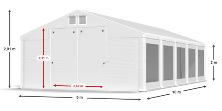 5x10 m Namiot imprezowy - Komfort (art. 582584)