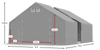 9x16 m Hala namiotowa - Arctic (art. 587789)