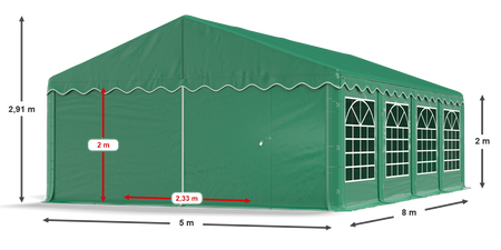 5x8 m Namiot imprezowy - Ekonomiczny (art. 774573)