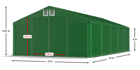 5x10 m Namiot magazynowy - Klasyk (art. 223871)