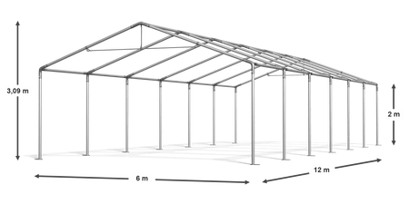 6x12 m Namiot imprezowy - Ekonomiczny (art. 772609)