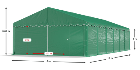 6x12 m Namiot magazynowy - Ekonomiczny (art. 773939)
